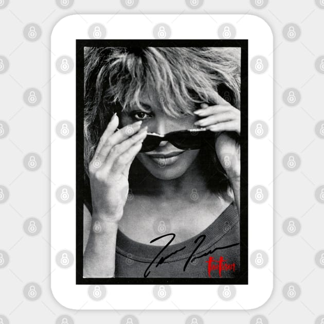 Tina Turner Vintage Sticker by Faiz Gagak Slot